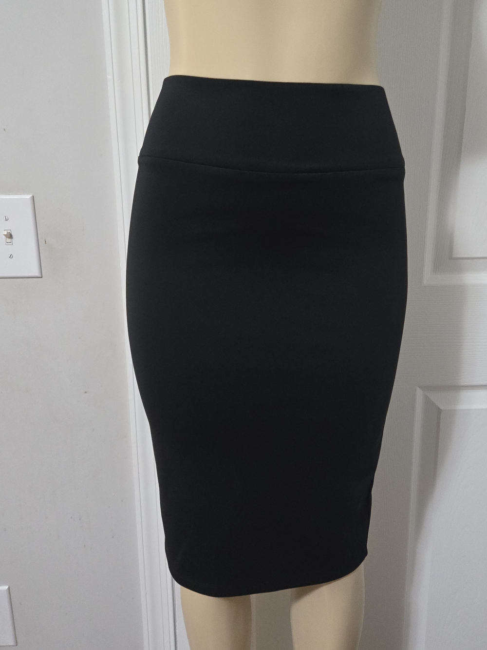 INC International Concepts Black High-Waist Pencil Skirt